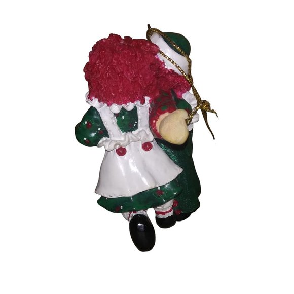 VTG 1998 Raggedy Ann and Andy Ornament Christmas Holiday Hanging 3 Inch Ornament - Picture 4 of 9